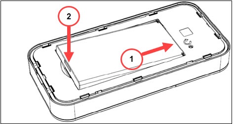 Insert battery