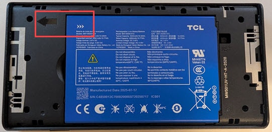 Insert battery