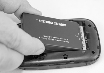 Insert battery