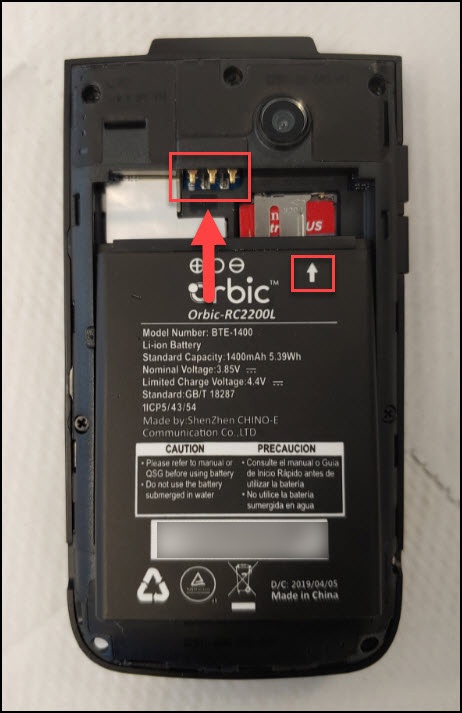 Insert/Remove Battery