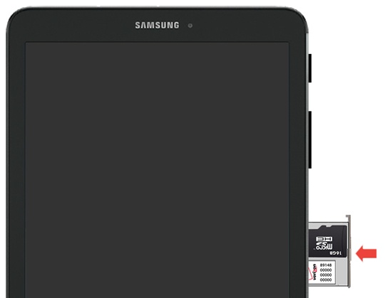 samsung tablet 10 sim card