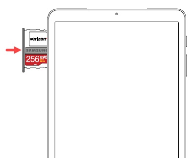 zeemijl Toestemming personeelszaken Samsung Galaxy Tab A (8.0) - Insert or Remove SD / Memory Card | Verizon