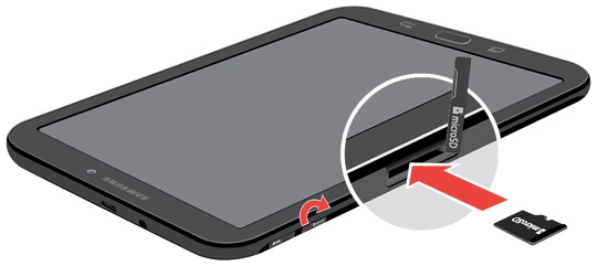 kralen Zus Geroosterd Samsung Galaxy Tab E (8.0) - Insert or Remove SD / Memory Card | Verizon
