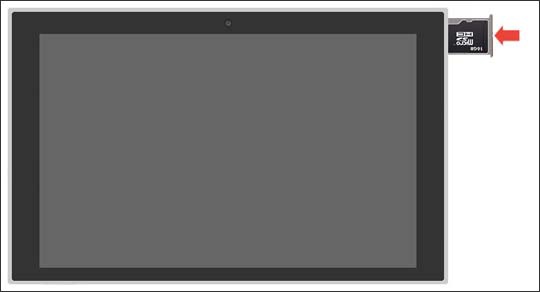 Insert SD / Memory Card tray