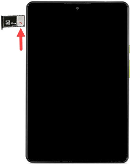 Orbic Tab8 5G - Insert / Remove SIM Card