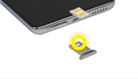 insert SIM card