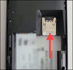 Insert SIM card