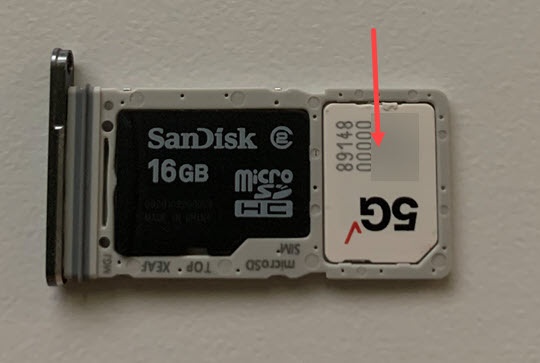 Insert SIM card