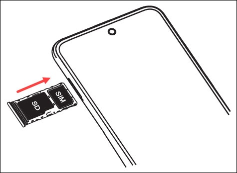 Tcl 50 Xe 5g - Insert   Remove Sim Card 