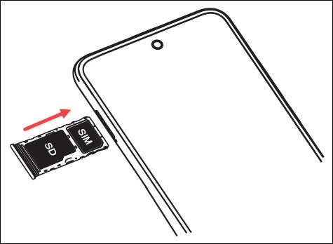 Insert SD card
