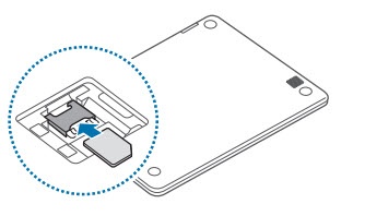 Insert SIM card