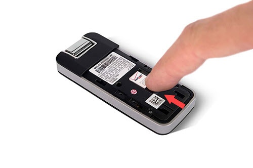 Insert SIM card