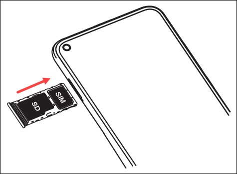 Insert SIM card