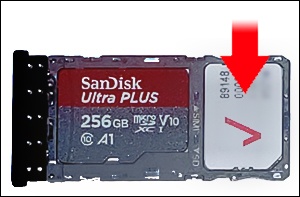 Insert SIM card