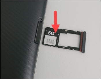Insert SIM card