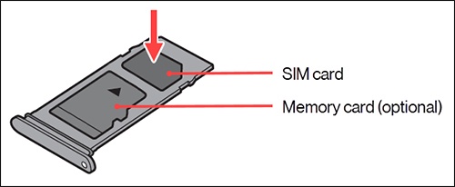 Insert SIM card