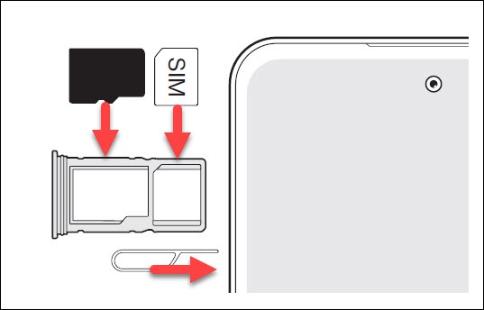 insert SD card