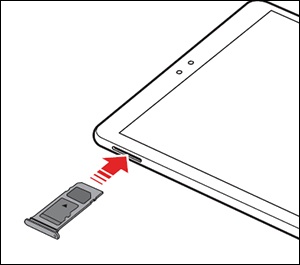 Insert SIM/SD card tray