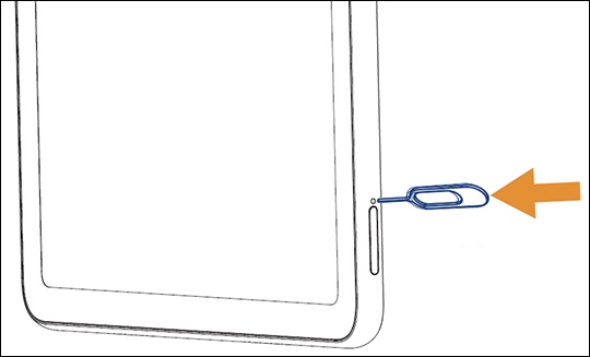 TCL TAB Pro 5G - Insert / Remove SIM Card