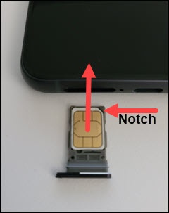 Insert SIM card