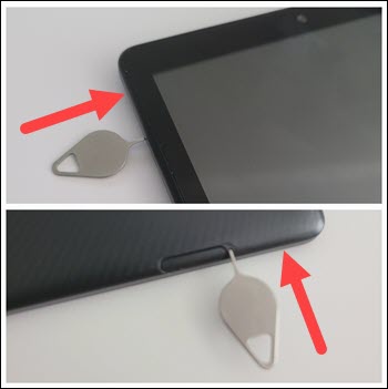 TCL TAB 8 - Insert / Remove SIM Card