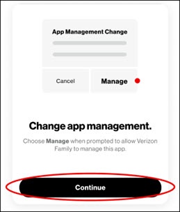 Tap Continue