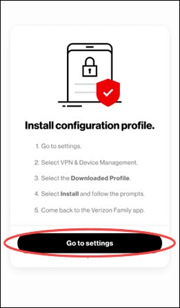Go to settings