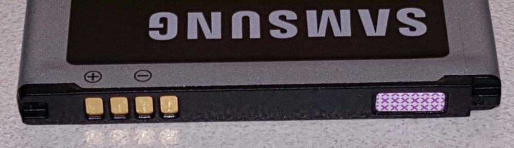 Samsung battery liquid damage indicator