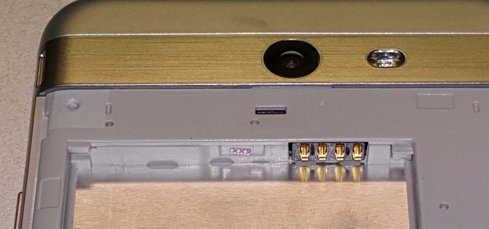Samsung battery compartment liquid damage indicator