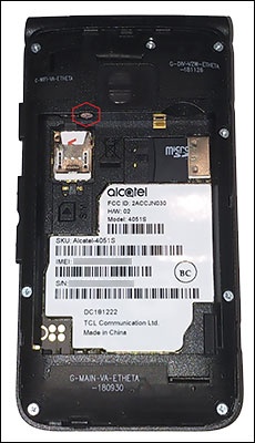 Teléfono básico Alcatel GO FLIP V  <span class=mpwcagts  lang=EN>Verizon </span><!--class=mpwcagts-->