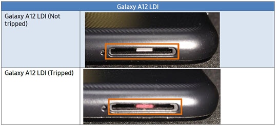 Samsung LDI SIM card tray