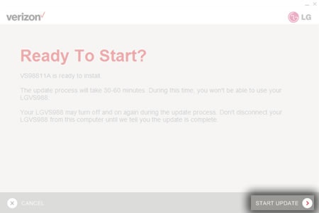 Click Start Update