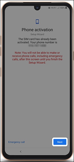 Phone activation