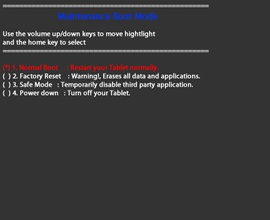 Maintenance Boot Mode with Normal Boot