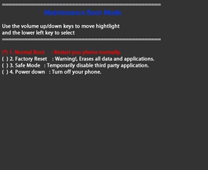 Maintenance Boot Mode with Normal Boot