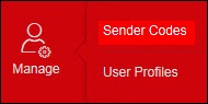 manage sender code