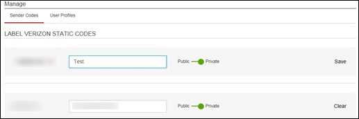 Enter lable name