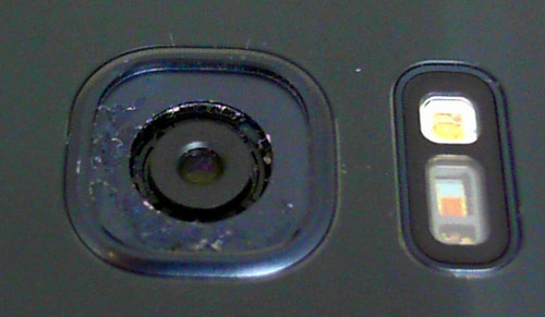 Missing camera lens