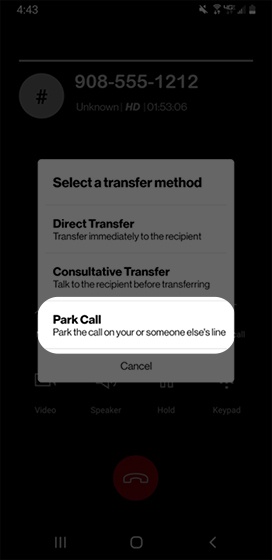 Select Park Call