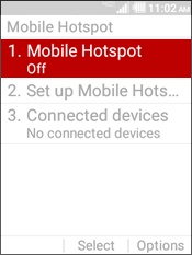 Select Mobile Hotspot