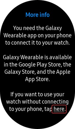 Galaxy wearable hot sale apple store