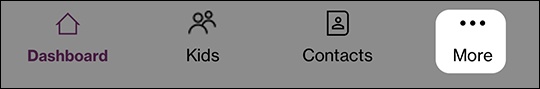 More menu option