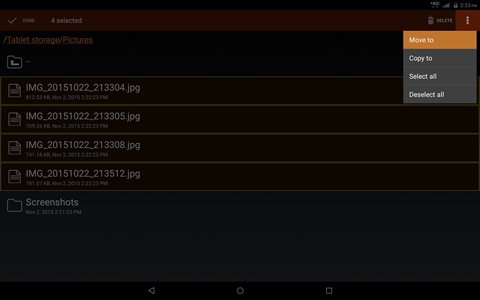 File Manager with Move to
