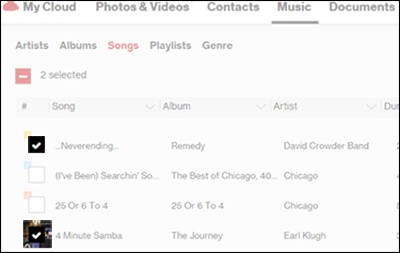 Select a Song