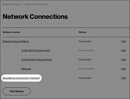 Cellular settings