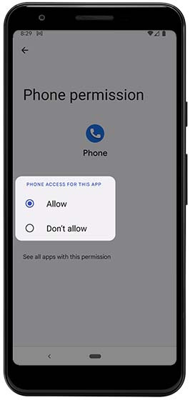 App Permissions Screen