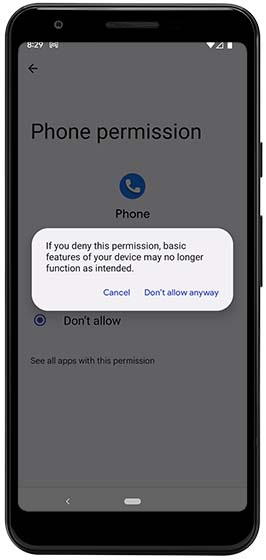 App Permissions Screen