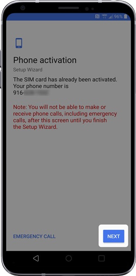 Phone activation