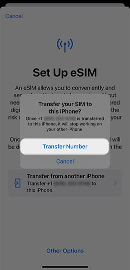 Transfer number