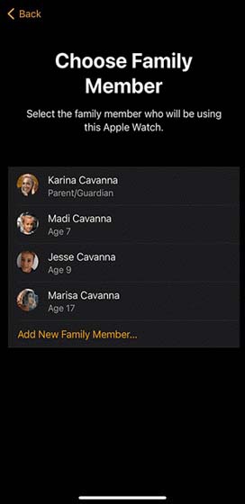 Choose Family Member